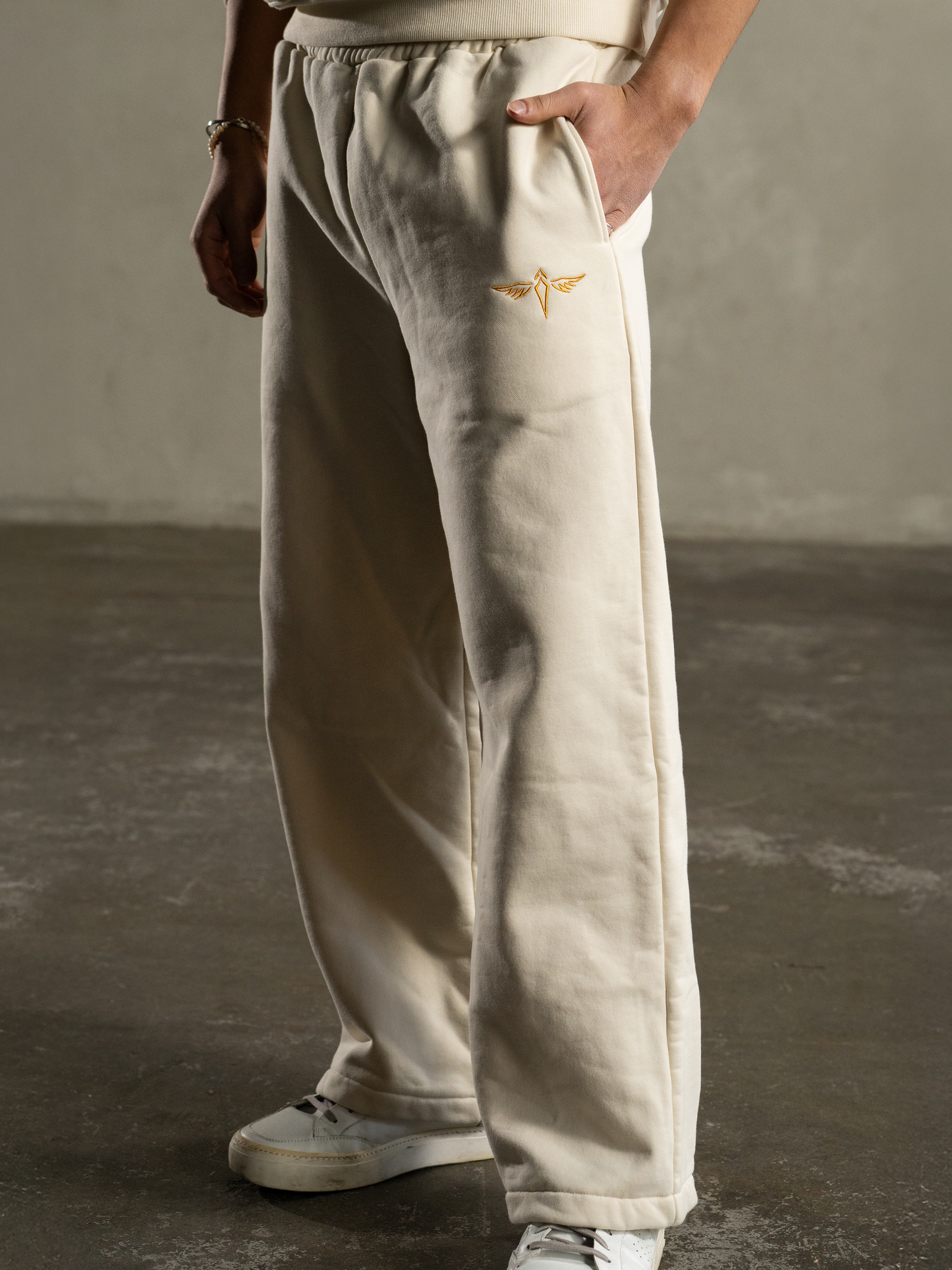 Cream Heavyweight Trackpant