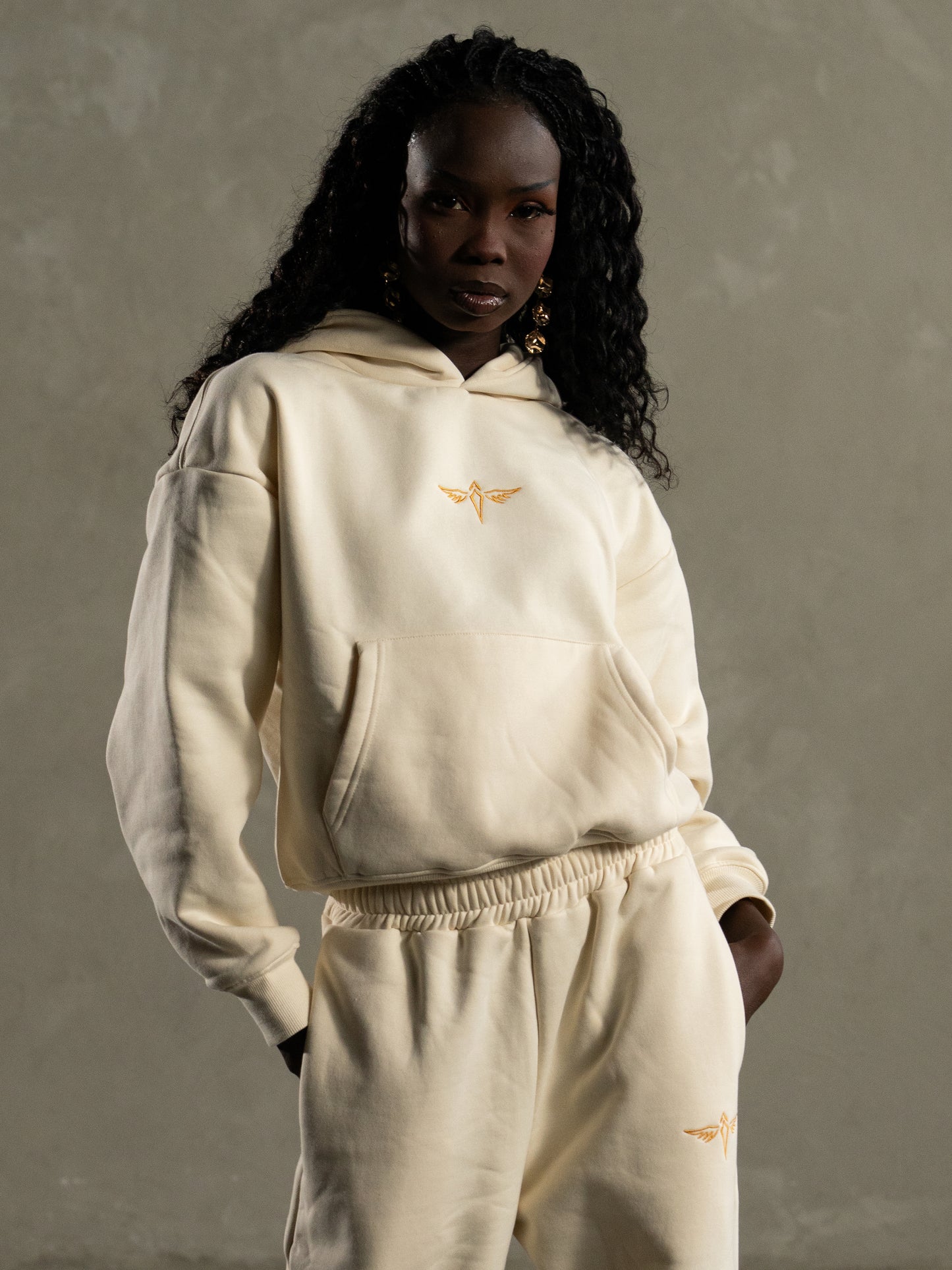 Cream Heavyweight Hoodie