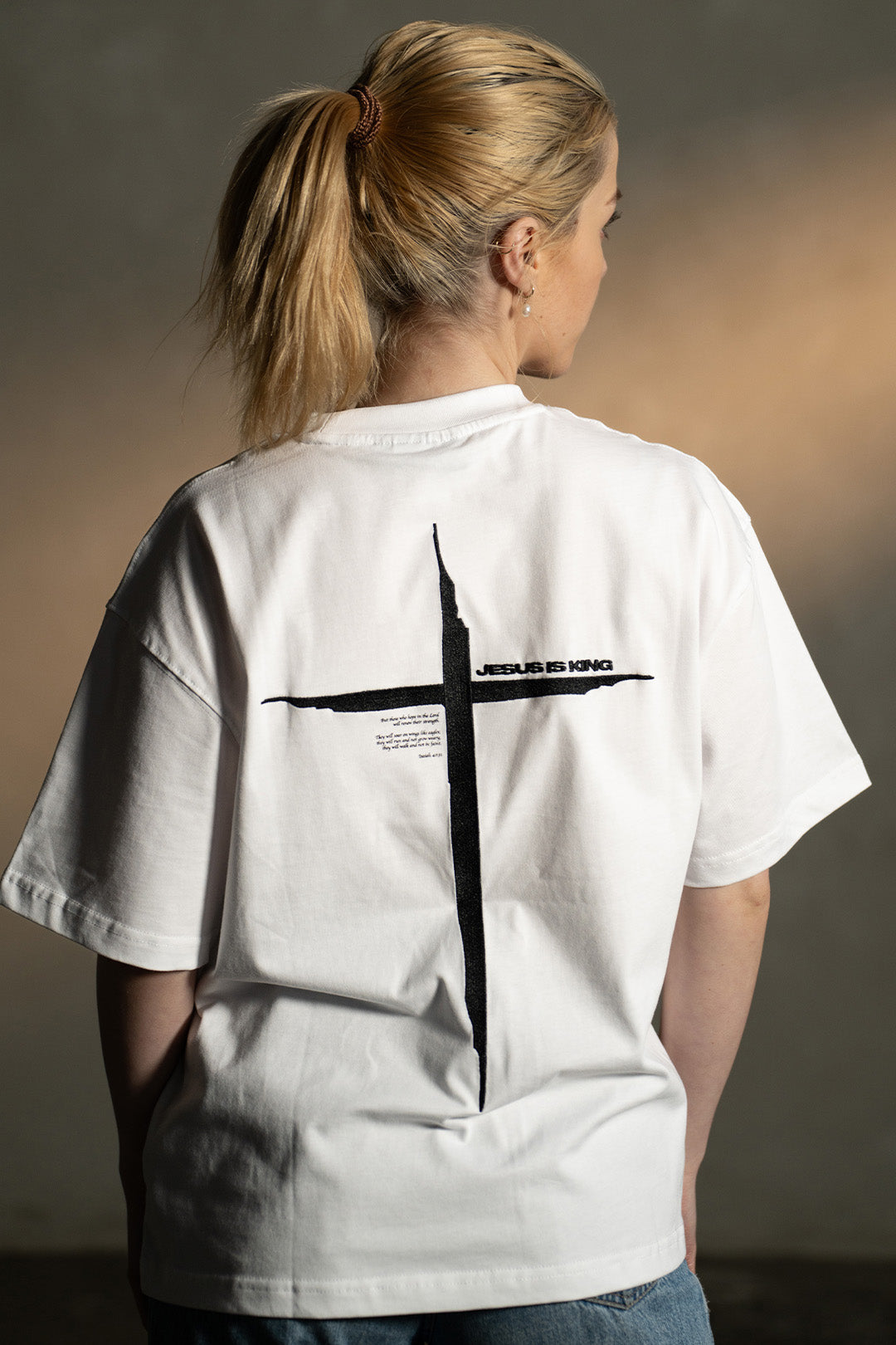 Jesus Is King Tee - White