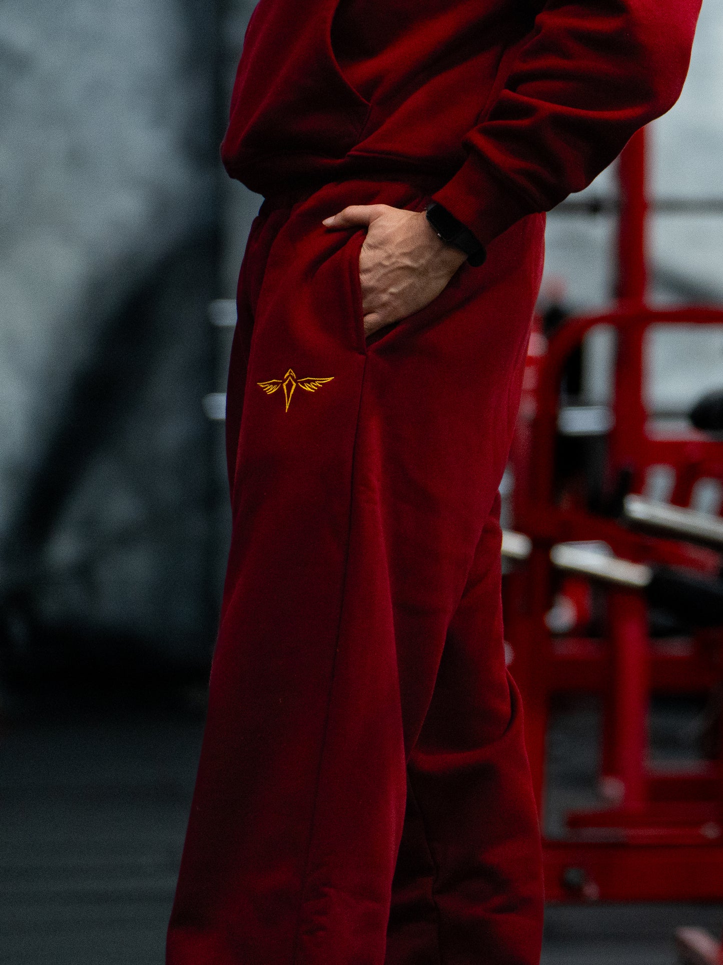 Burgundy Heavyweight Trackpant